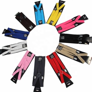Prix direct usine Promotion 25 mm W X-Back 4 clips métal Clips solides élastique réglable adulte <span class=keywords><strong>porte</strong></span>-jarretelles pour Groomsman - Product Image 2