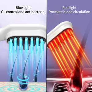 Masseur électrique du cuir chevelu, brosse intelligente à lumière rouge pour la croissance des cheveux, brosse de massage du cuir chevelu pour les cheveux avec distributeur d'huile - Product Image 4