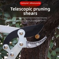 Intrekbare telescopische schaar Takken snoeien Tuinieren Ruwe takken Fruitboom Krachtige schaar Huishoudelijke tuin Zwart