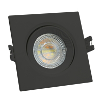 Spot lumineux intelligent rond/carré de 2.5 pouces, 7W, petit angle de 38 degrés, 3 LED CCT