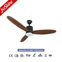 Ventilador de Techo Inteligente 1stshine de 52 Pulgadas con Luz LED, Control por Wifi y Voz, Eficiente, Garantía de Calidad, Venta al Por Mayor