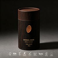Caja de Cartón Redonda Ecológica para Perfumes y Cosméticos, Tubo de Papel Personalizado con Logotipo