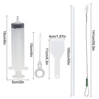 Outil de nettoyage pour réfrigérateur Nettoyeur de tuyaux longs Brosse de nettoyage de tubes flexibles