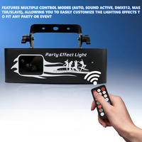 Lumière laser d'animation RGB tout-en-un, activée par le son, avec programme automatique, effet de lumière laser pour les événements de carnaval et de festival