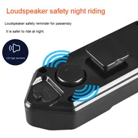 Lampes de poche LED, feu arrière de vélo en ABS pour vélo électrique, batterie rechargeable, étanche IPX5, 4 modes, télécommande sans fil, utilisation d'urgence
