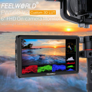 Feelworld V3กล้อง FW568ฟิลด์ <span class=keywords><strong>DSLR</strong></span>, จอมอนิเตอร์ <span class=keywords><strong>DSLR</strong></span> ขนาด6นิ้วความละเอียด Full HD 4K <span class=keywords><strong>HDMI</strong></span> 1920x1080 IPS ตัวช่วยโฟกัสวิดีโอสำหรับ Sony Nikon Canon - Product Image 2