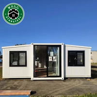 Maison extensible Maison préfabriquée 3 modules de conteneur modernes Maison lit 2 pièces Maison conteneur extensible préfabriquée de 40 pieds