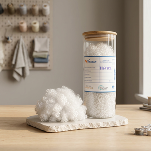 Vicosan Fibre de polyester 100% en filaments 7D 64HCS HCS creux conjugué vierge, matériau de rembourrage et de rembourrage en filé - Product Image 3