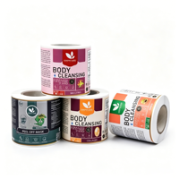 Étiquette en rouleau personnalisée, imperméable, en papier couché brillant, pour l'emballage de cosmétiques, de bougies et d'huiles essentielles