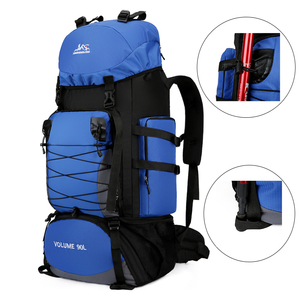 Zaino da campeggio Extra-Large da 90 litri per uomo <span class=keywords><strong>donna</strong></span> alla moda borsa da <span class=keywords><strong>viaggio</strong></span> di grande capacità impermeabile da lavoro - Product Image 4