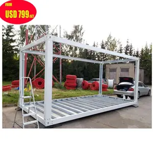 Cheap Foldable Prefab Flat Pack Tiny Portable Mobile Modular Shipping Office Container Frames Homes House 20 Ft 40 Ft Design