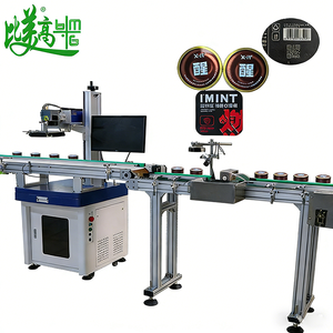 Machine de marquage laser UV personnalisée <span class=keywords><strong>en</strong></span> usine pour QR/<span class=keywords><strong>code</strong></span>-barres sur bouteille avec positionnement automatique, lecture par vision et vérification de rejet des articles défectueux - Product Image 3