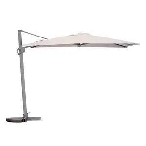 Коммерческий наружный консольный Зонт Mia, индивидуальный дизайн, зонтик, алюминиевый коленчатый боковой полюс, зонтик для сада, солнца, патио, пляжа
