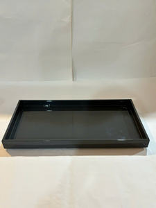 Plateau de service en laque artisanal exquis, plat décoratif de luxe pour les boissons et l'organisation de la maison - Product Image 2