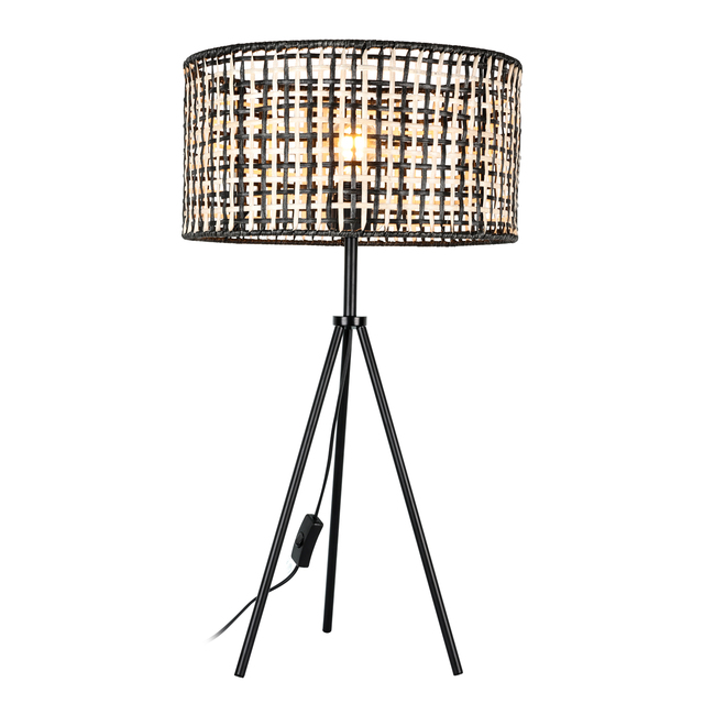 Wholesale Handcrafted Item Cheap Price Lamps Lampshade Decor Home Decor Table Lamp with Rattan Shade