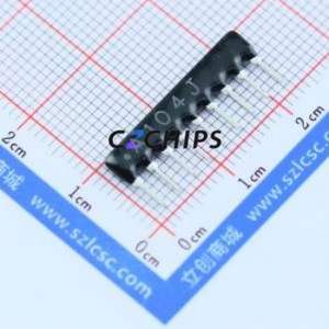 A09-104JP ตัวต้านทานแบบเครือข่าย SIP-9-2.54 มม. (จำนวนตัวต้านทาน: 8 ตัว) (ค่าความต้านทาน: 100kโอห์ม ความแม่นยำ: 5%) - Product Image 1
