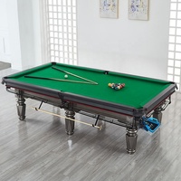Table de billard professionnelle de 9 pieds en ardoise marbrée pour bar