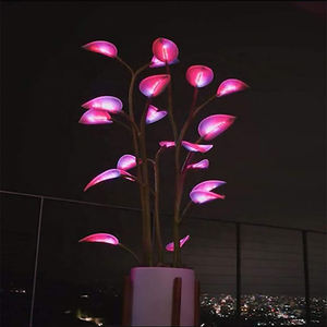 Plante d'intérieur LED magique Plantes artificielles Lampes de nuit Éclairage RVB Décoration de feuille Fête Bonsaï Plante d'intérieur Lampe de table - Product Image 2