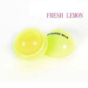 Pelembab Bibir Organik Rasa Buah Manis Bentuk Bulat Halus Portabel Hadiah Promosi Gaya Lucu - Product Image 4