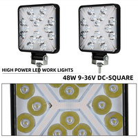 Phare de travail super lumineux 16 LED, nouveau projecteur avec fonction clignotante, feux de conduite pour camions, tracteurs, barre anti-brouillard