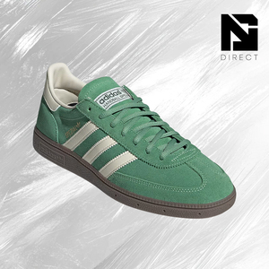 Adidas Handball Spezial 'preloved Green Gum' รองเท้าผ้าใบแบบผูกเชือก หัวกลม ลายทาง ระบายอากาศได้ดี รองเท้าลำลอง รองเท้าสเก็ตบอร์ด - Product Image 2