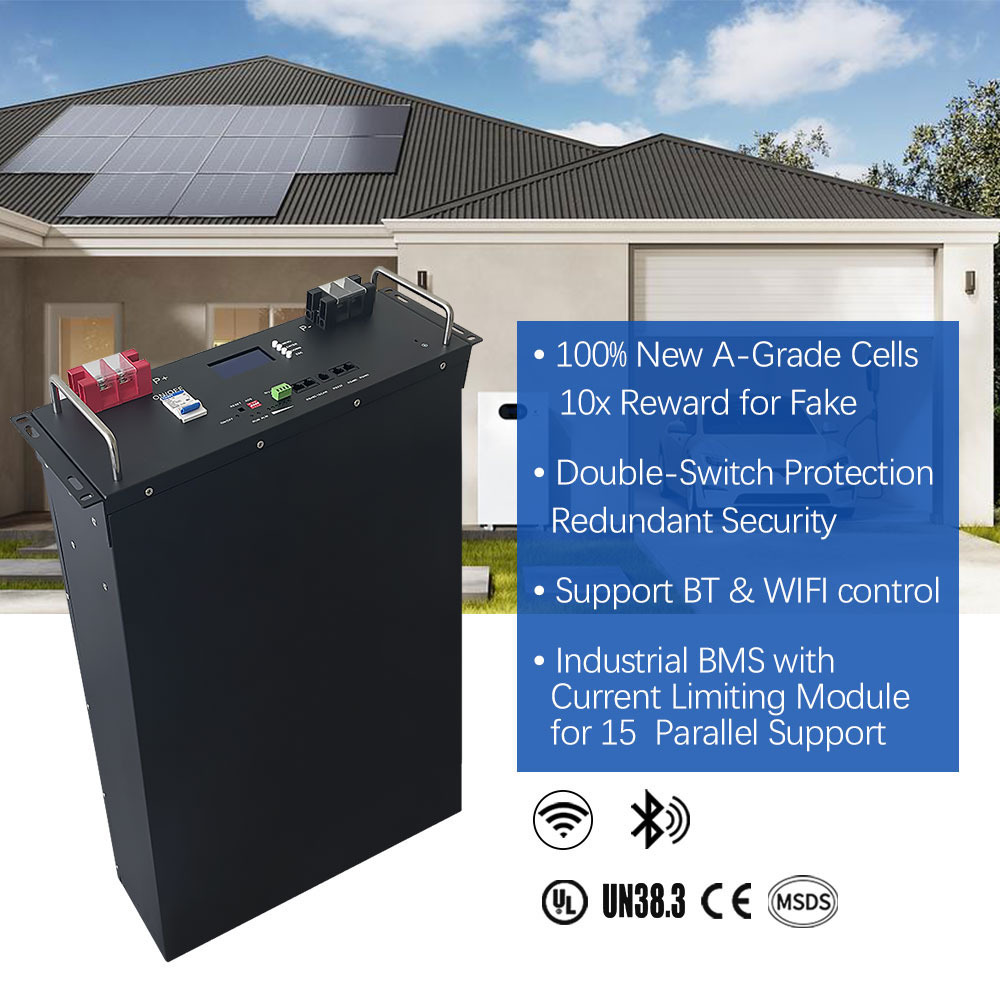 5kw 10kw 15kw 16kw 48v 100Ah 200ah 300Ah Lithium Ion Cost of Home Solar Panels Battery for House Backup Power With Wheels · image 2