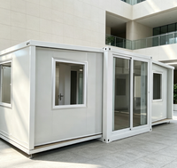 Maison conteneur extensible écologique à construction rapide avec design respirant pour bureau, télétravail et usage extérieur (20 pieds/40 pieds)