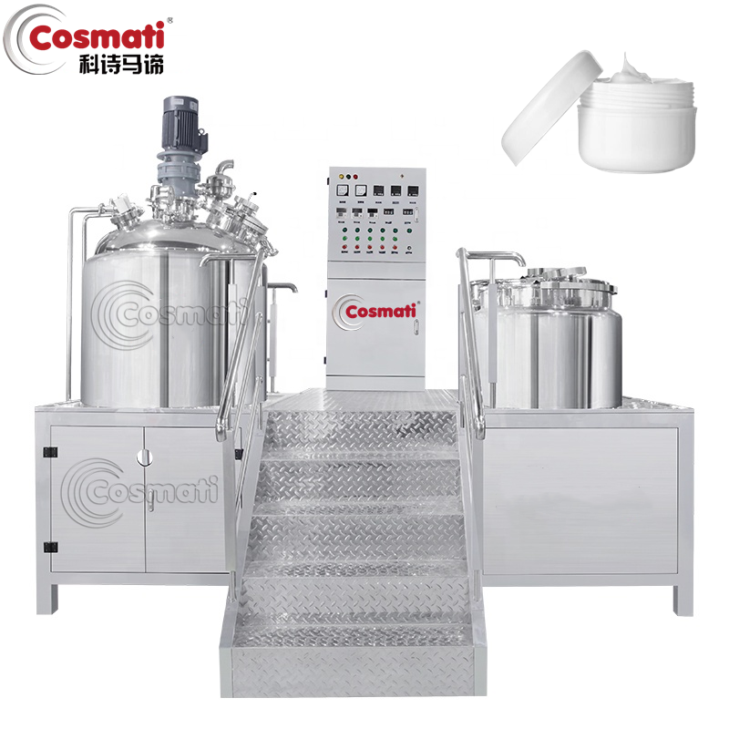 COSMATI body lotion shampoo vacuum homogenizing emulsifying mixer cosmetics vacuum mixer