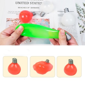 Juguete Antiestrés de Bombilla de TPR Colorida, Juguete Sensorial para Aliviar el Estrés, Regalo Pequeño para Niños - Product Image 3