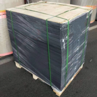 Schwarze Kartonpapierrollen und -bögen 120-400g/m² Unbeschichtet Einseitig Recycelte Materialien Offsetdruck-Kompatibel Luxuriös