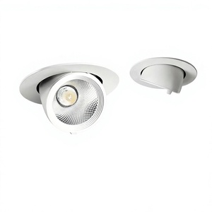 Foco Empotrable de Aluminio COB con Iluminación de Espectro Completo, Rotación de 360° y Inclinación de 75° para Tiendas de Vestidos de Novia y Tiendas de Ropa - Product Image 1