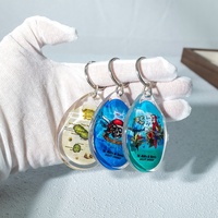 Porte-clés Souvenir Léger en Acrylique Personnalisé avec Photo Numérique et Forme sur Mesure pour Boutiques de Souvenirs Touristiques