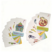 Jeux de société éducatifs en français et en arabe pour enfants en gros, jeux de cartes d'appariement d'animaux ombre, puzzles pour enfants