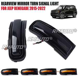 2 Piezas de Luces LED Dinámicas de Señal de Giro para Espejos Laterales, Intermitentes Secuenciales para Jeep Renegade 2015-2022 - Product Image 1