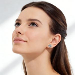 Pendientes de Moissanita de 0.5CT, 1CT, 2CT, 3CT, Chapados en Oro, Plata de Ley 925, Vvs, con Certificado GRA - Product Image 4