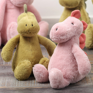 Bantal boneka Halloween, mainan mewah dinosaurus lintas batas, patung naga duduk, bantal boneka Halloween - Product Image 3