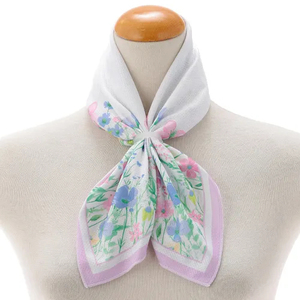 Écharpe au motif design aux couleurs vives, légère et douce, écharpe courte élégante pour femmes - Product Image 1