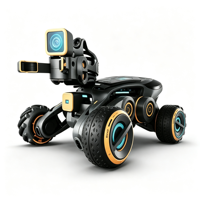 Châssis de robot à roues Mecanum, mouvement omnidirectionnel, rotation sur place, 4 moteurs, véhicule robotique électronique et mécanique, 11,1 V