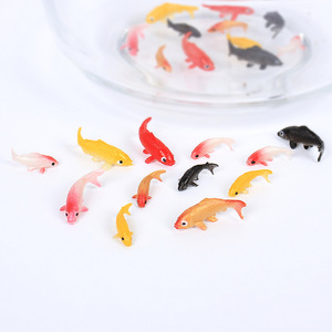 Modelos en miniatura de peces koi y peces dorados simulados, decoraciones en miniatura de escenas de agua corriente, adornos y accesorios para acuarios DIY. - Product Image 1