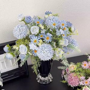 Ramo de Rosas Biónicas de Alta Gama, Inspirado <span class=keywords><strong>en</strong></span> la Dopamina, con Bolas Cepilladas, Arreglos Florales Artificiales para Decoración del Hogar y Bodas - Product Image 1