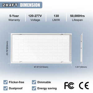 Chúng tôi kho kho ETL DLC lớn <span class=keywords><strong>LED</strong></span> trần phẳng đèn <span class=keywords><strong>2x2</strong></span> 2x4 <span class=keywords><strong>troffer</strong></span> gắn Backlit bảng điều chỉnh đèn - Product Image 4