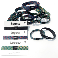 Bracelet de festival NFC étanche avec citation biblique chrétienne personnalisée, en polyester tressé élastique, pour l'Islam