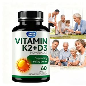 Integratore per la Salute degli Adulti OEM, Capsule Vegane di Vitamina <span class=keywords><strong>D3</strong></span>+<span class=keywords><strong>K2</strong></span> MK7, 5000UI di Vitamina <span class=keywords><strong>D3</strong></span> e <span class=keywords><strong>K2</strong></span> per il Supporto Immunitario, <span class=keywords><strong>60</strong></span> Capsule/Flacone - Product Image 4