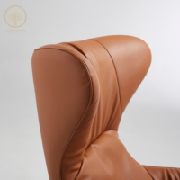 Chaise longue moderne du milieu du siècle, en cuir PU, chaise de loisirs, salon, chambre à coucher, hôtel, restaurant, appartement, villa, vente chaude