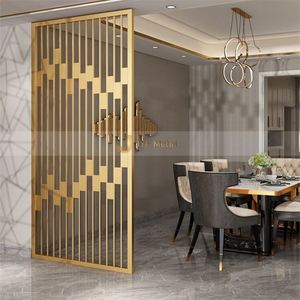 EX100 Modern Art Themed Indoor Stainless Steel <b>Screen</b> Partition Unique Laser Cut Design Multi Functional Durable Room Divider - Product Image 6