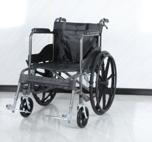 <strong>Portable</strong> Lightweight CE Approved Aluminum Alloy Travel Wheelchair for Disabled People Functional Manual Folding <strong>Commode</strong> - Product Image 1