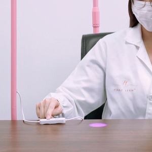 Kit de lampe LED UV pour cils Pinky leem, nouveau, avec roue tournante, lampe sur pied, colle à cils UV LED, lampe LED UV pour le durcissement des cils - Product Image 6