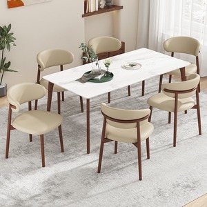 Özel İskandinav Masif Ahşap Yemek Masası ve Sandalyeleri Restoran Yemek Masası ve Sandalyeleri Seti Mutfak Mobilyası Satışı - Product Image 5
