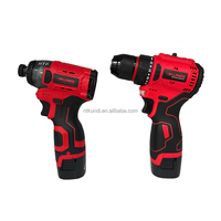 KUNDI Marque Lithium Batterie Brushless 10mm Trois Fonctions Perceuse et Tournevis Ensembles d'outils