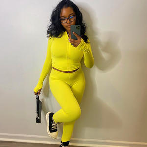 2023 Plus Size abbigliamento <span class=keywords><strong>donna</strong></span> Jogger Set abbigliamento sportivo all'ingrosso tuta sportiva da <span class=keywords><strong>donna</strong></span> Sexy Set da 2 pezzi - Product Image 3